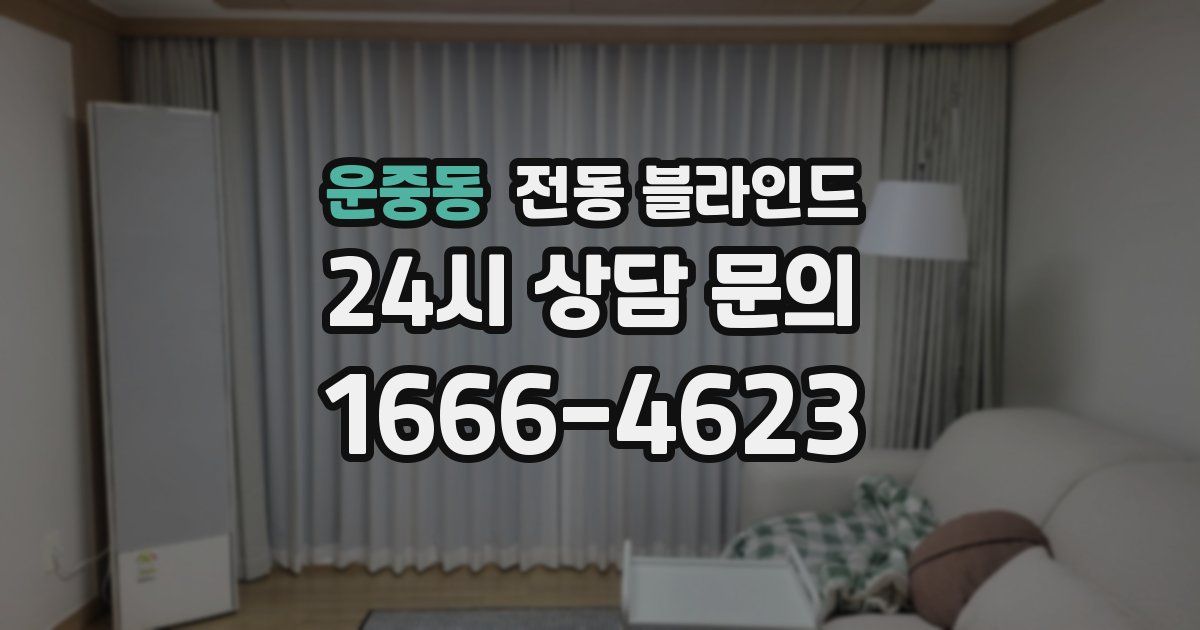 운중동 전동 블라인드