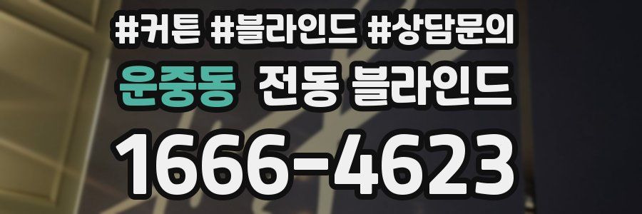 운중동 전동 블라인드