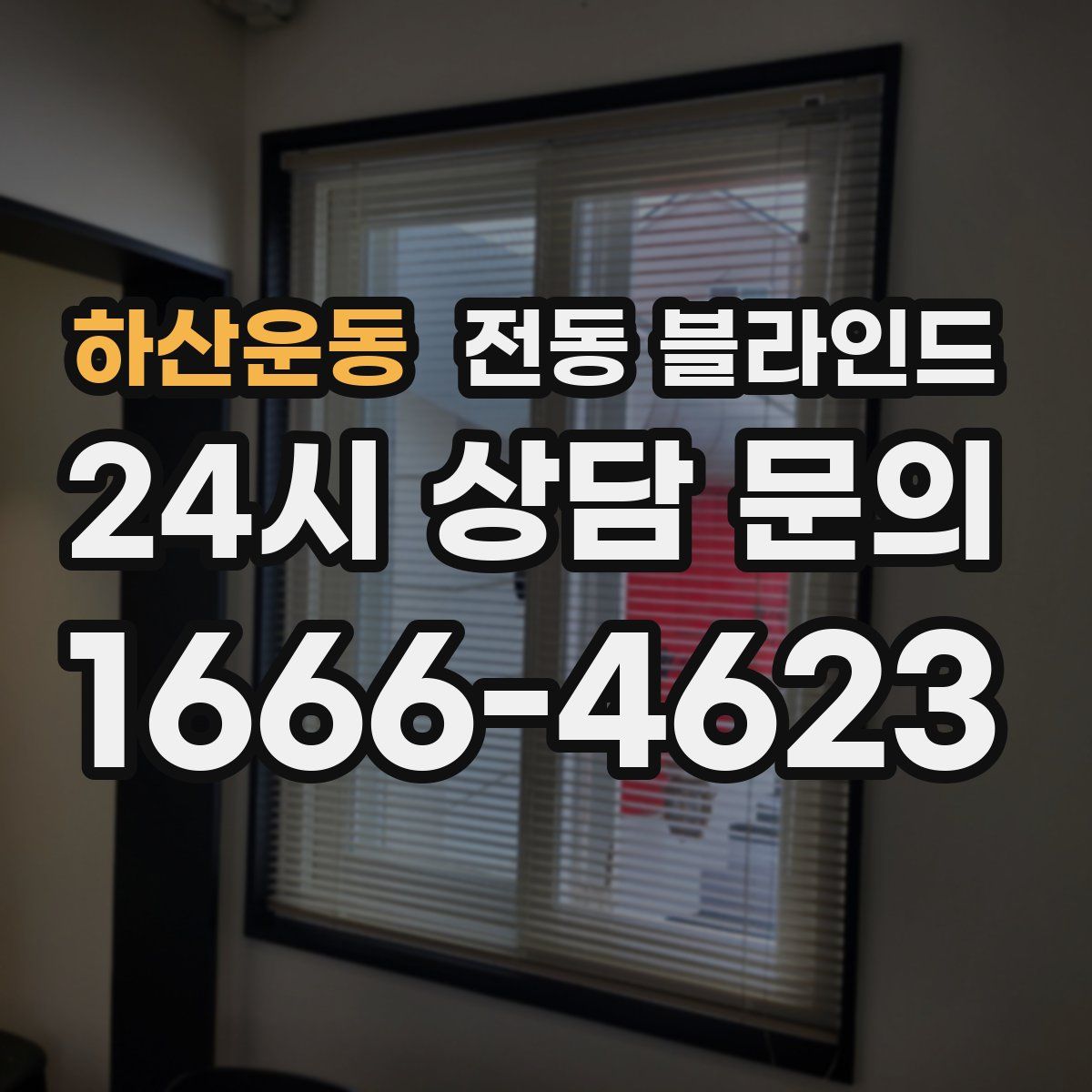 하산운동 전동 블라인드