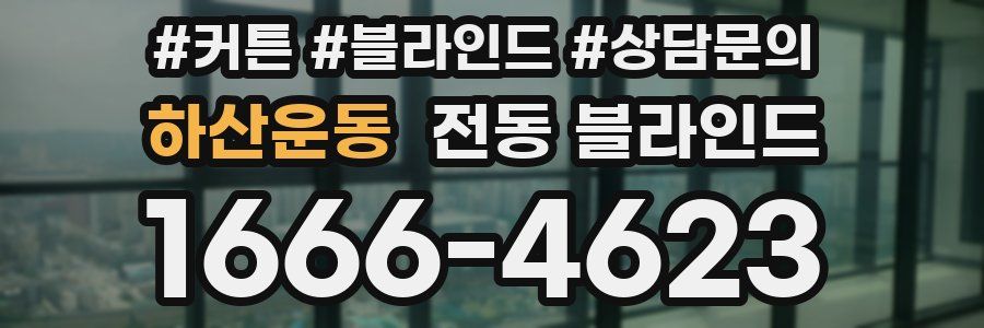 하산운동 전동 블라인드