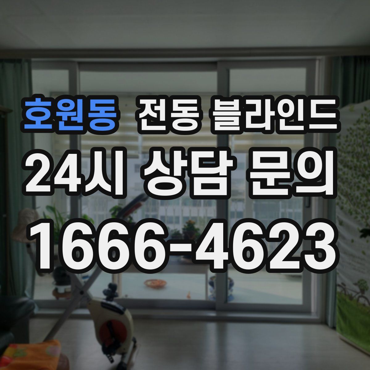 호원동 전동 블라인드