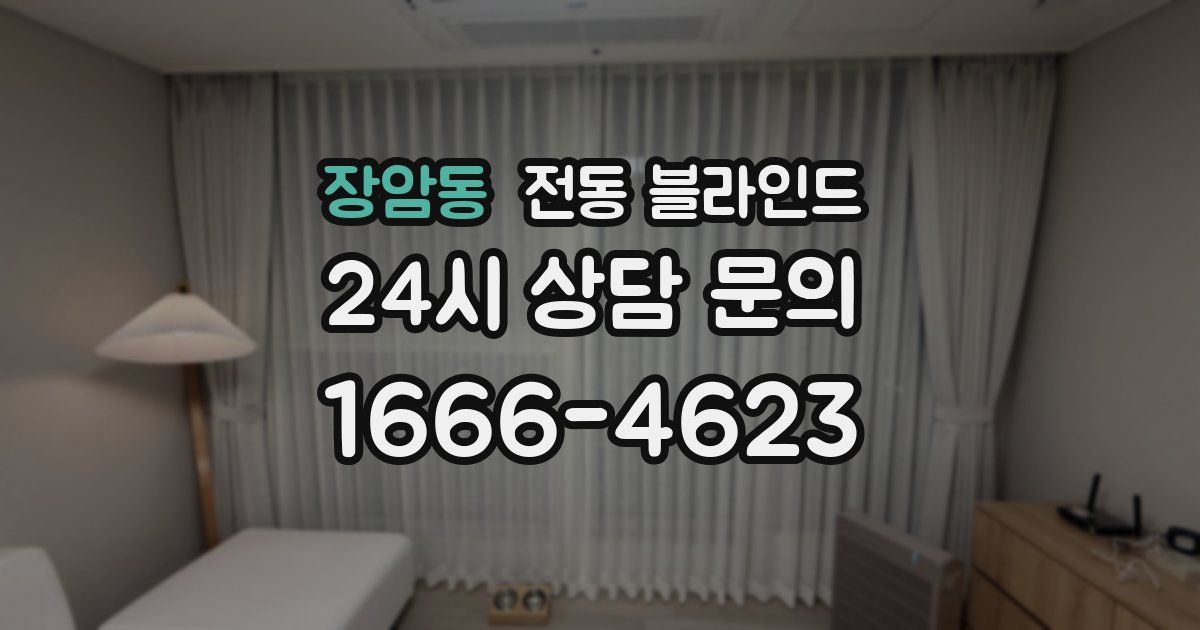 장암동 전동 블라인드