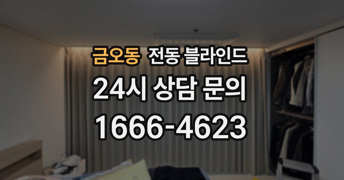 금오동 전동 블라인드