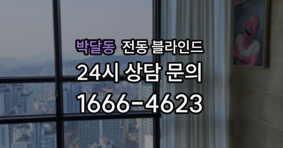 박달동 전동 블라인드