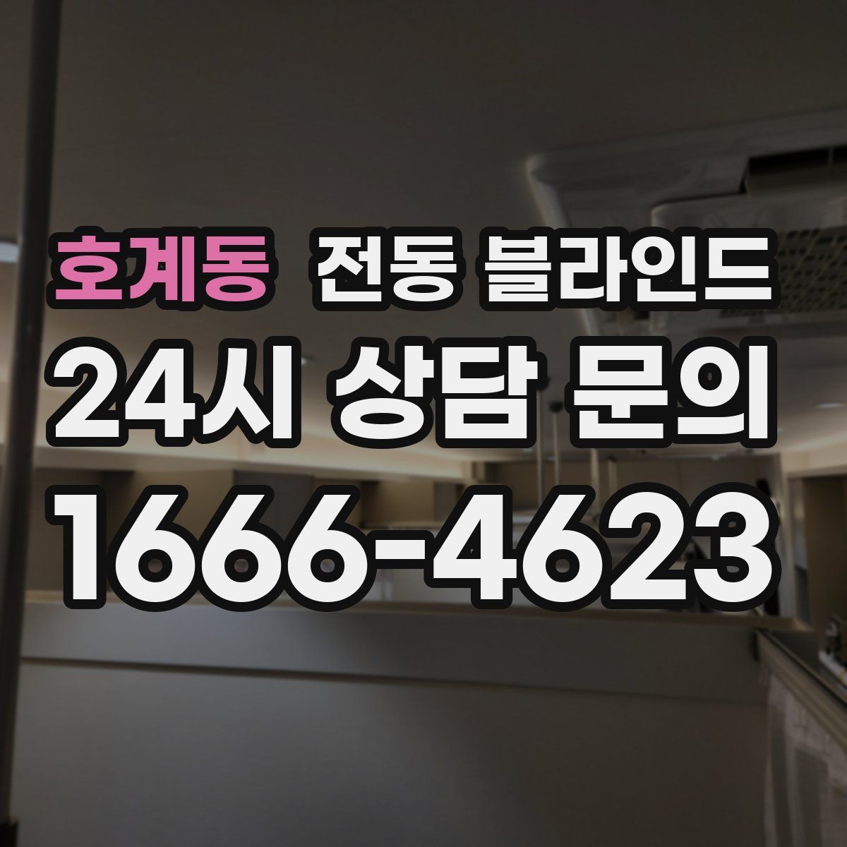 호계동 전동 블라인드