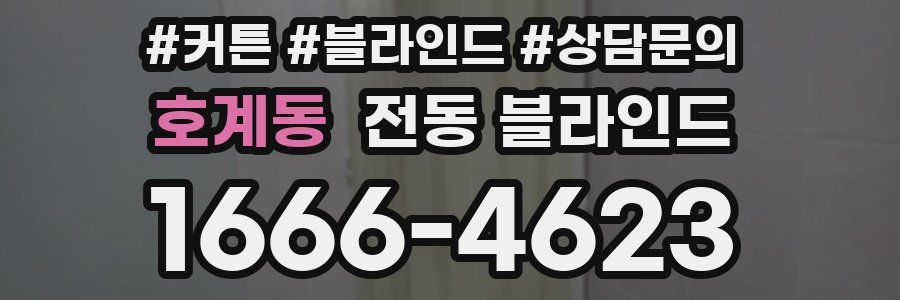 호계동 전동 블라인드
