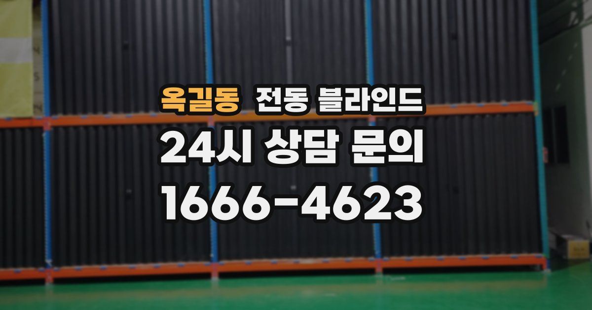 옥길동 전동 블라인드