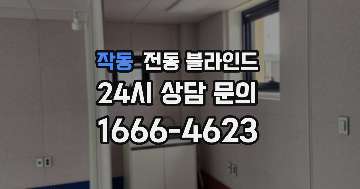 작동 전동 블라인드