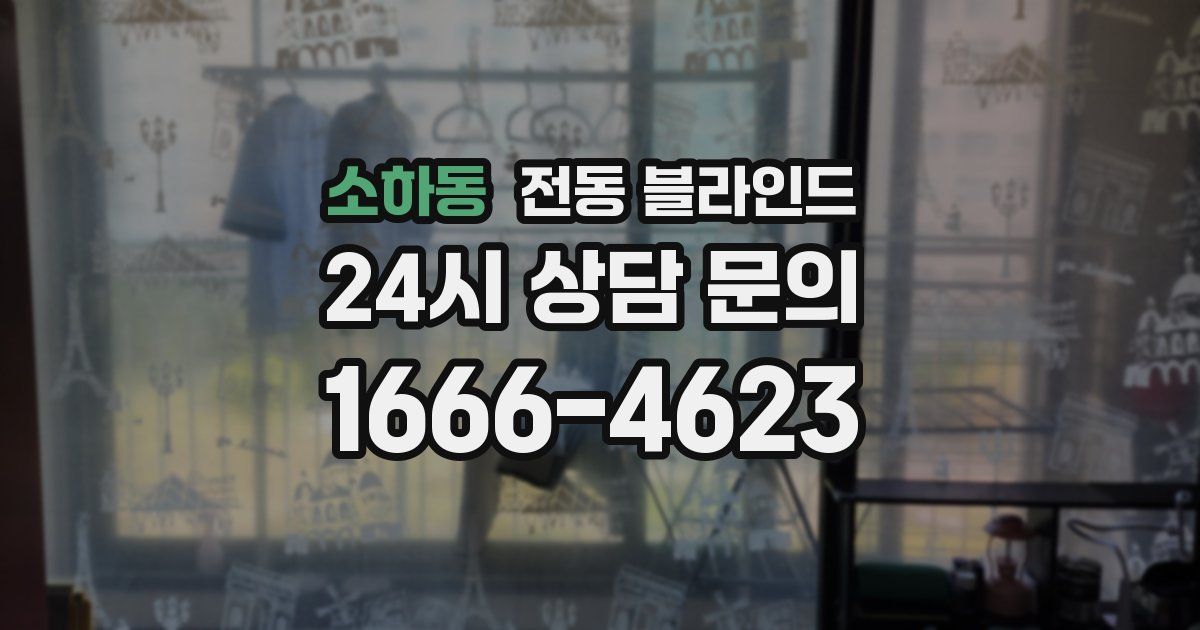 소하동 전동 블라인드
