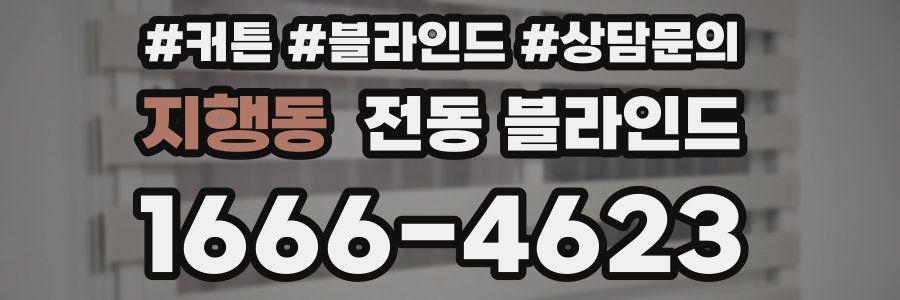 지행동 전동 블라인드