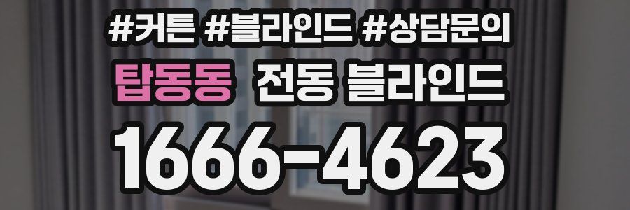 탑동동 전동 블라인드