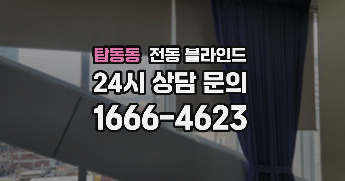 탑동동 전동 블라인드