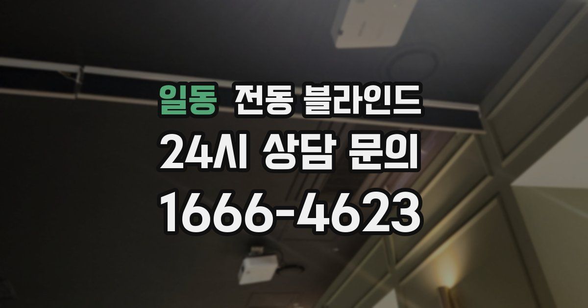 일동 전동 블라인드