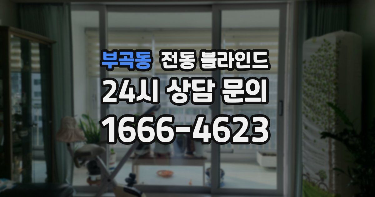 부곡동 전동 블라인드