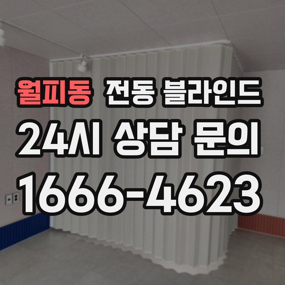 월피동 전동 블라인드