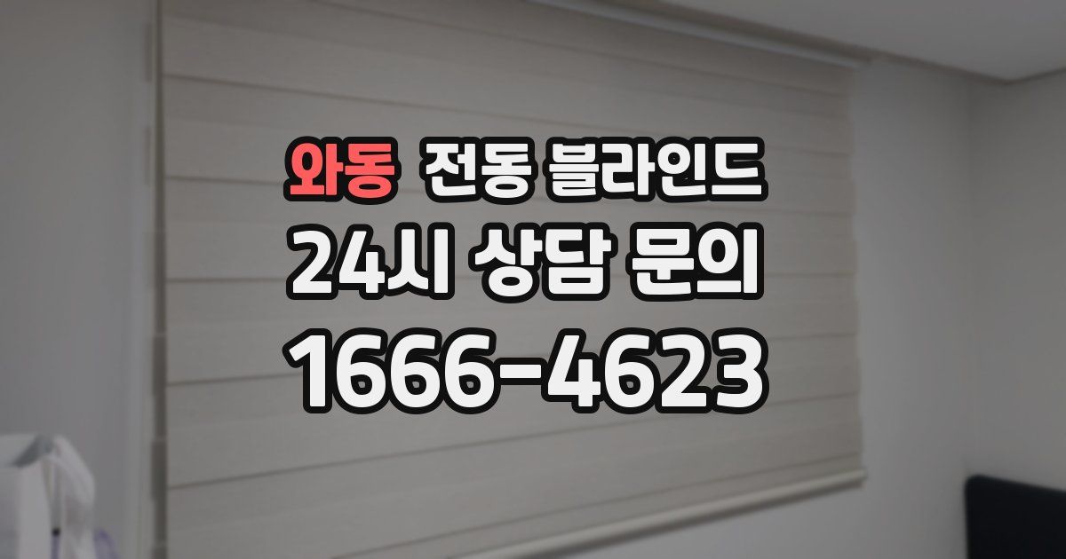 와동 전동 블라인드
