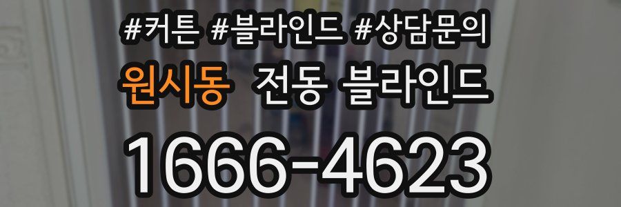원시동 전동 블라인드