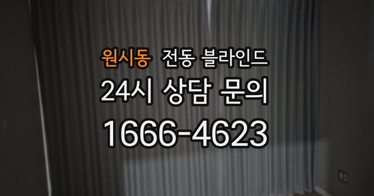 원시동 전동 블라인드