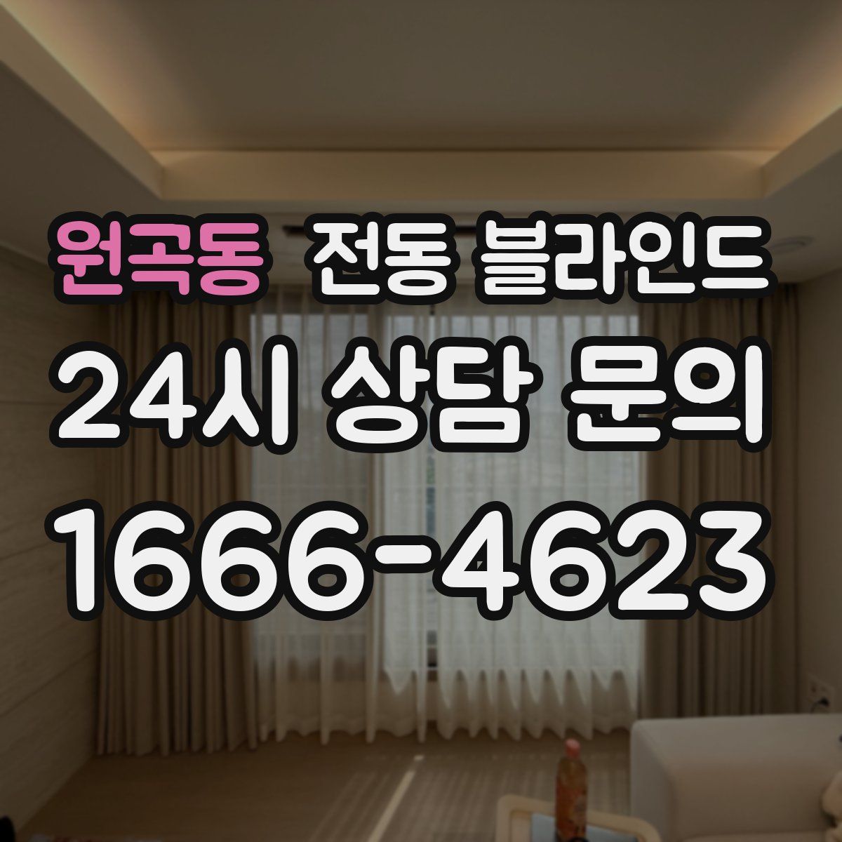 원곡동 전동 블라인드