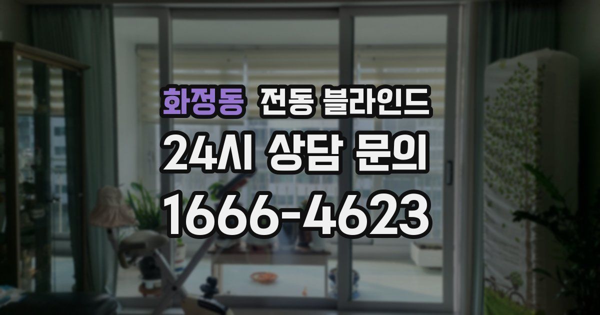 화정동 전동 블라인드