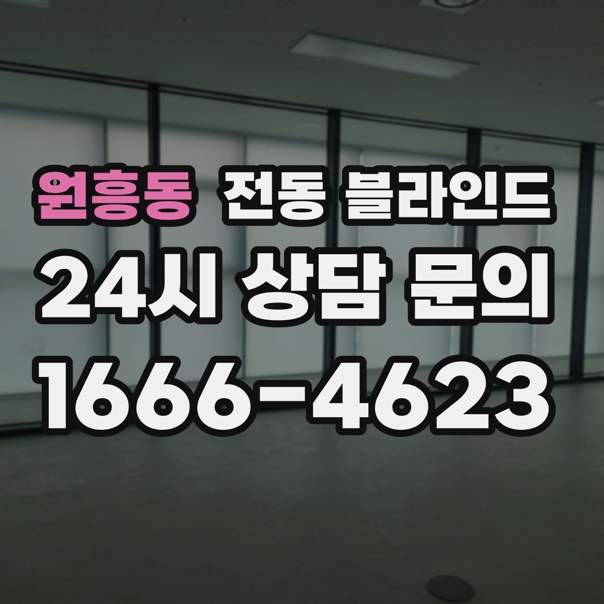 원흥동 전동 블라인드