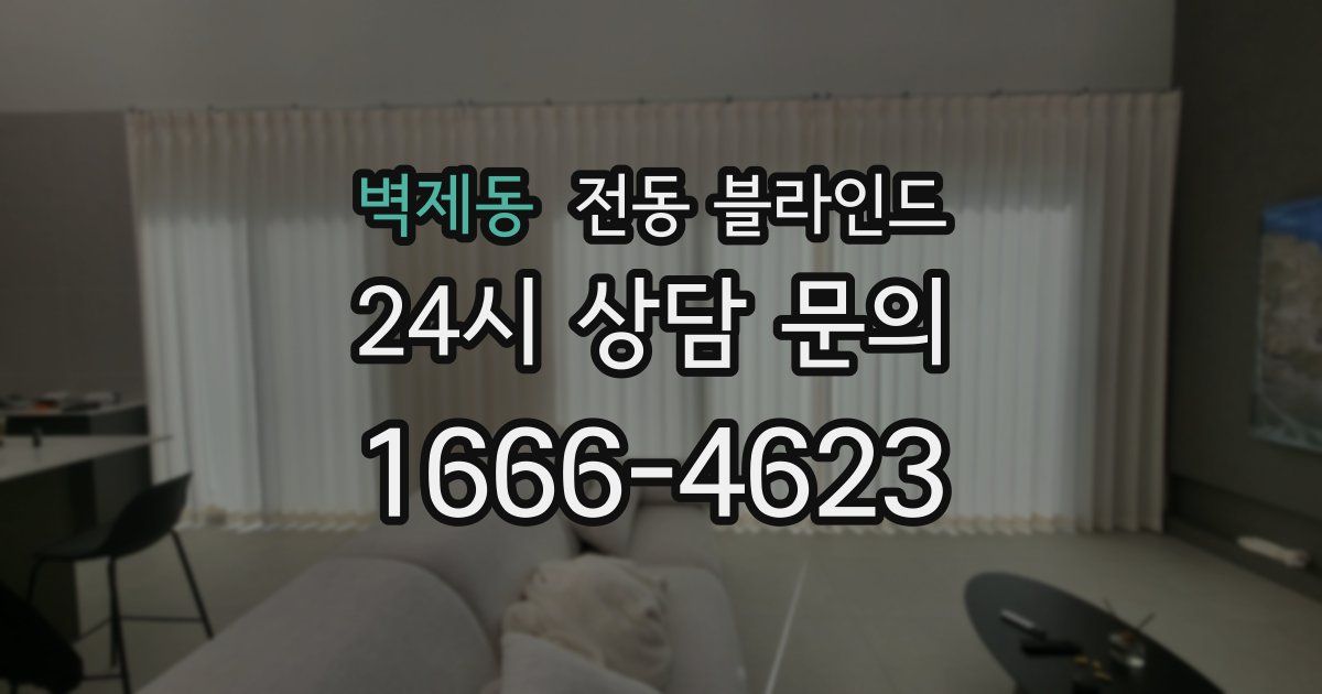 벽제동 전동 블라인드