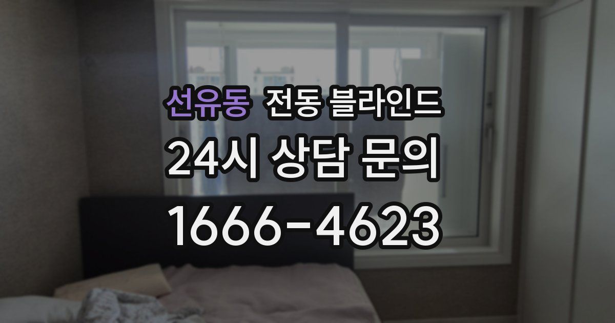 선유동 전동 블라인드