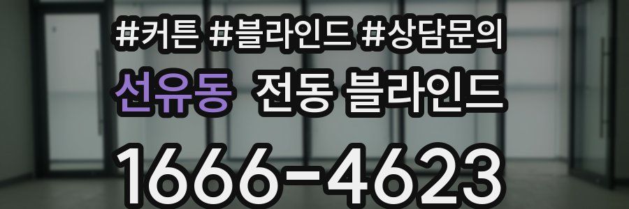 선유동 전동 블라인드