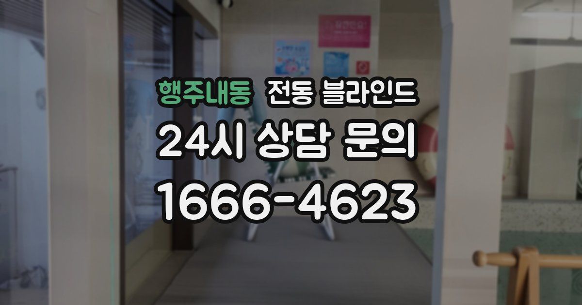행주내동 전동 블라인드