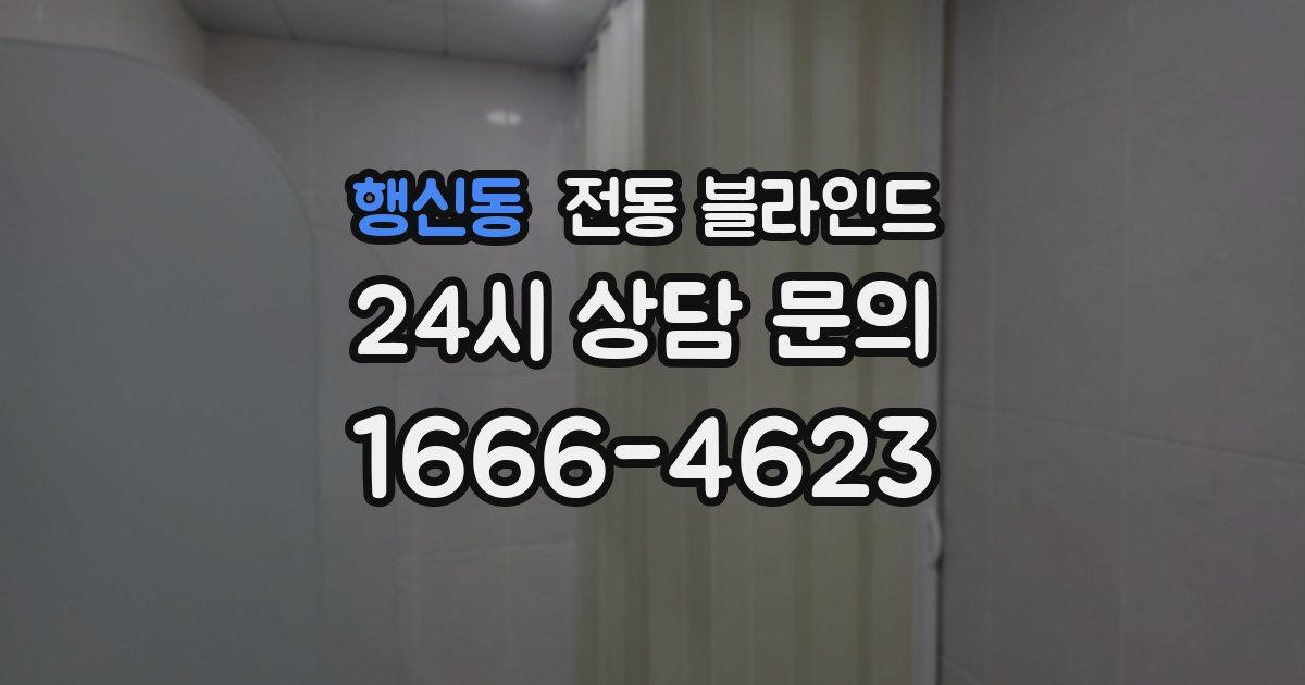 행신동 전동 블라인드