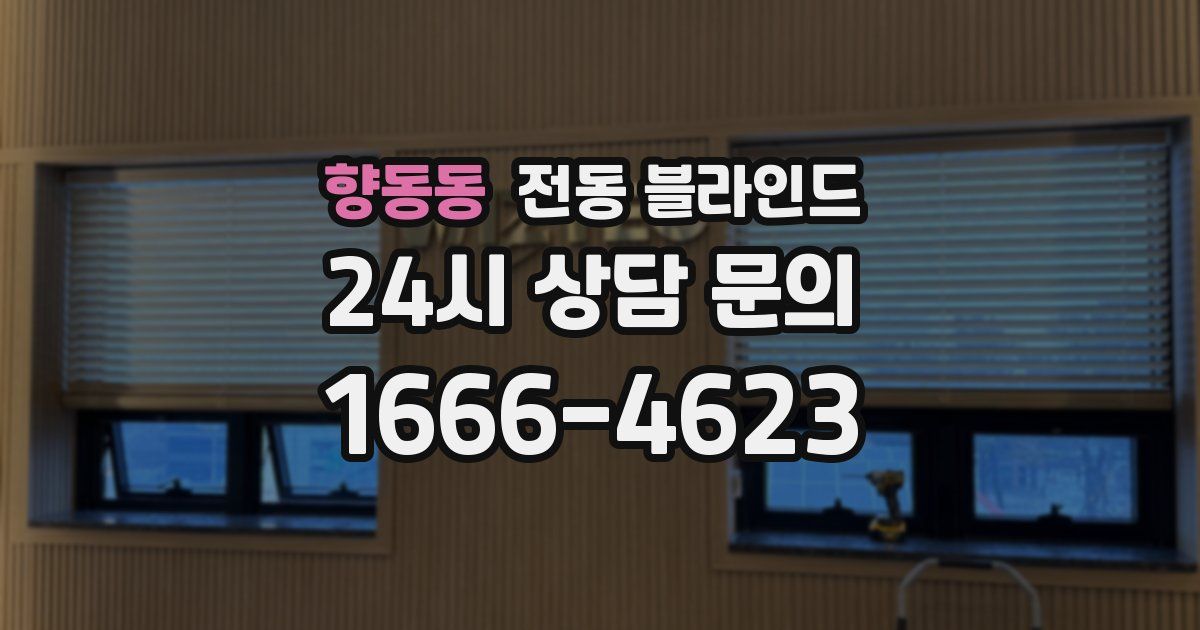 향동동 전동 블라인드