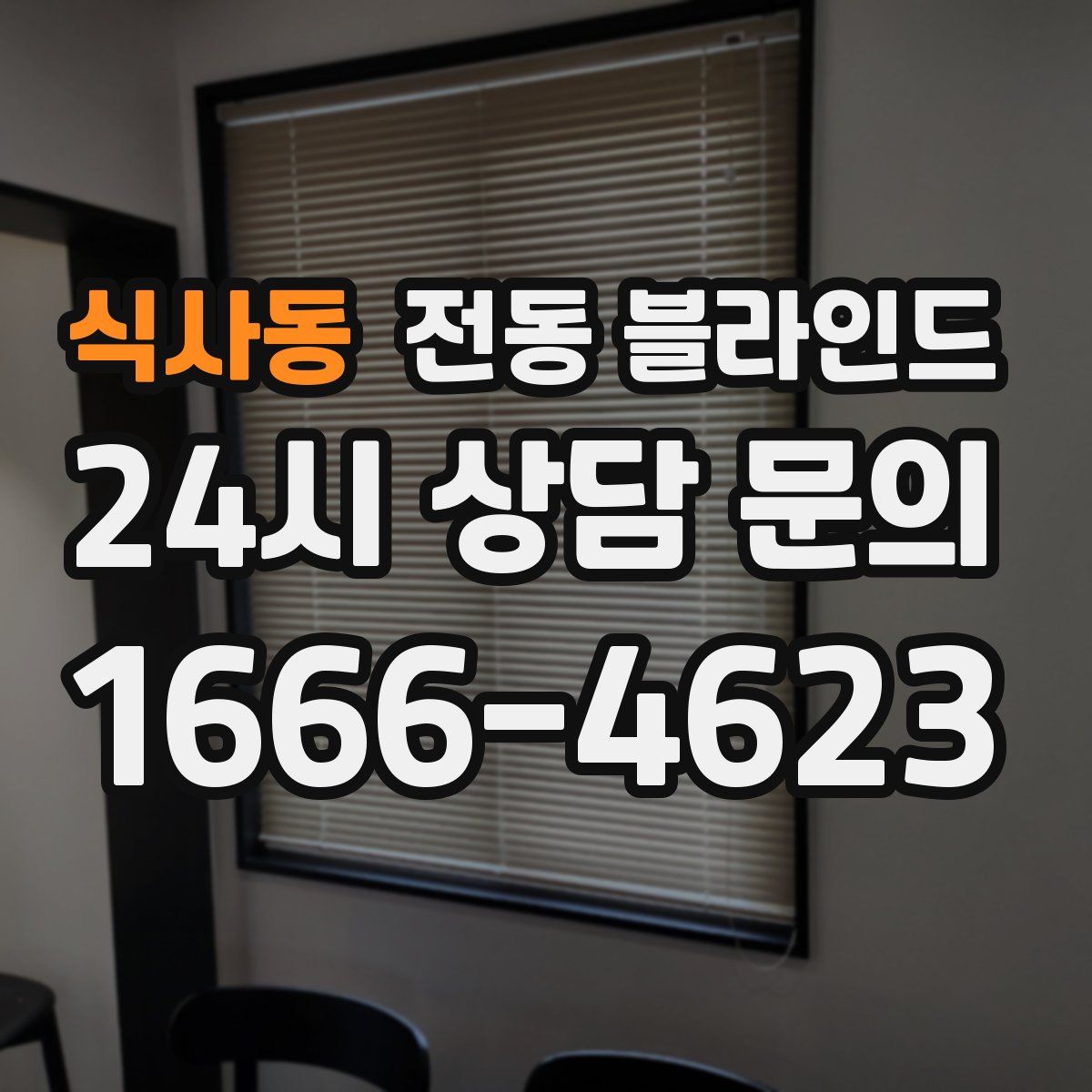 식사동 전동 블라인드