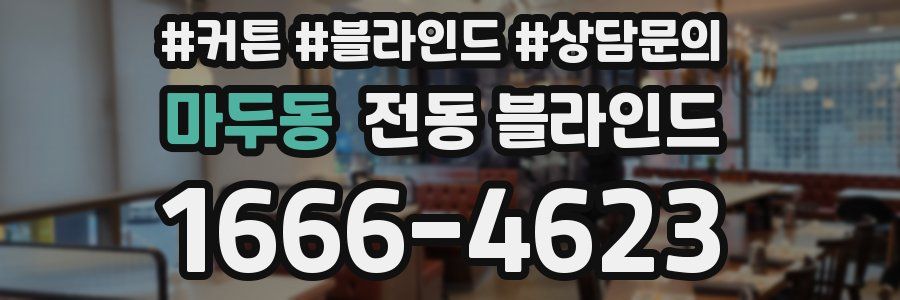 마두동 전동 블라인드