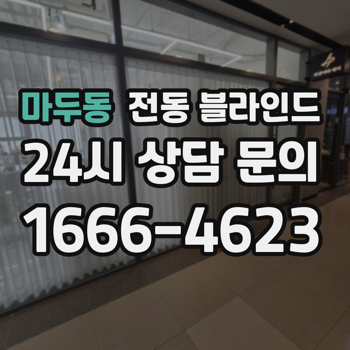 마두동 전동 블라인드