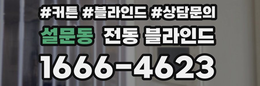 설문동 전동 블라인드