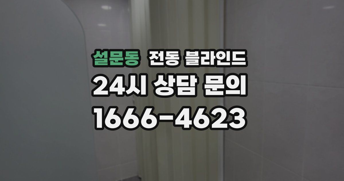 설문동 전동 블라인드