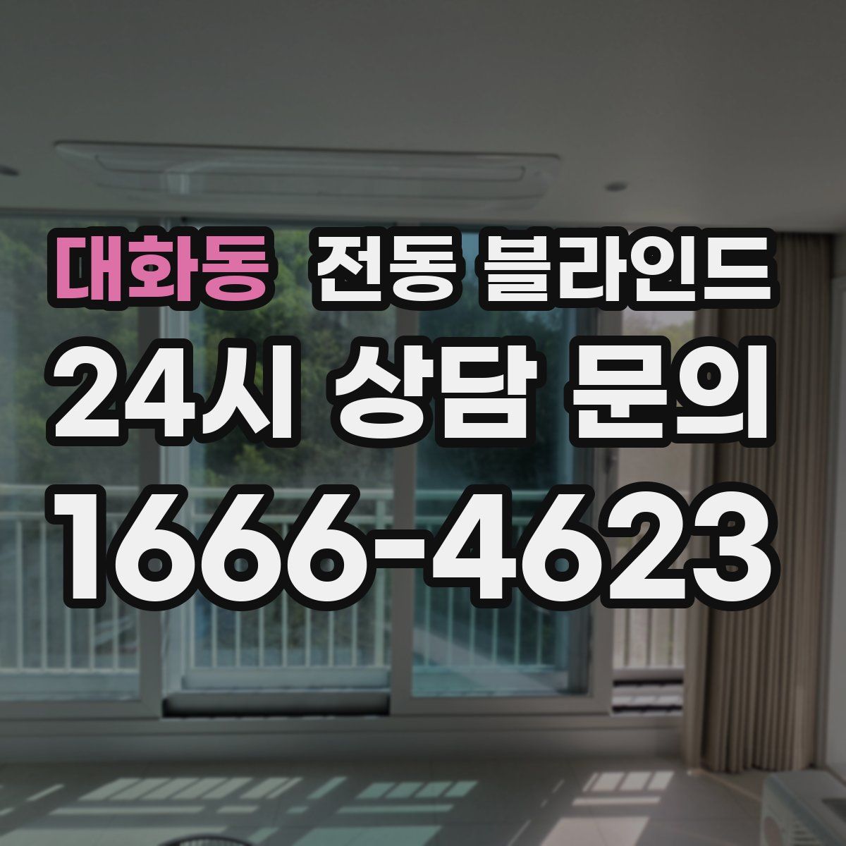 대화동 전동 블라인드