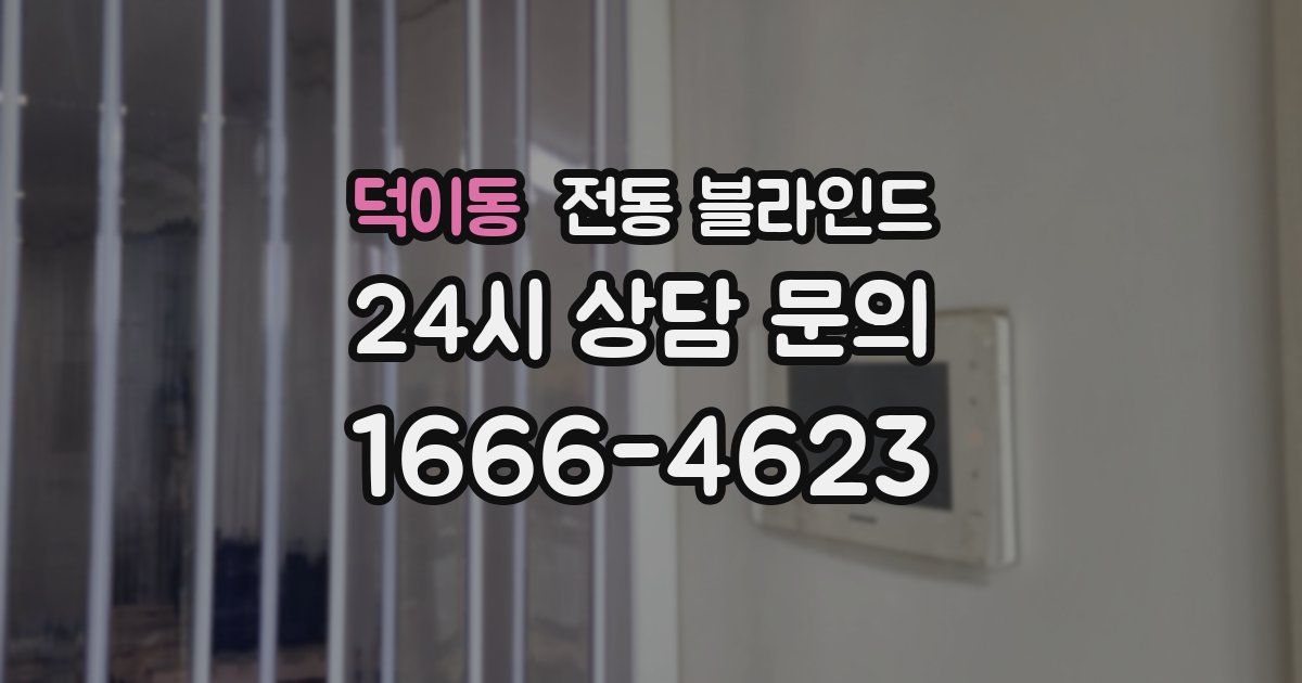 덕이동 전동 블라인드