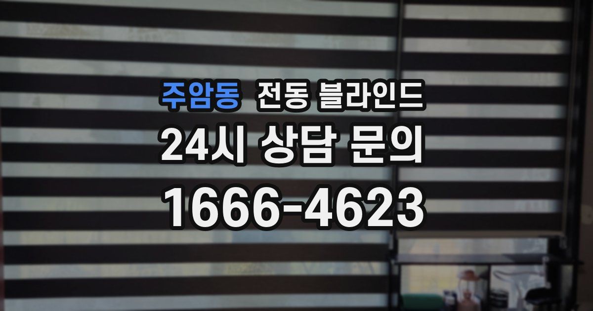 주암동 전동 블라인드