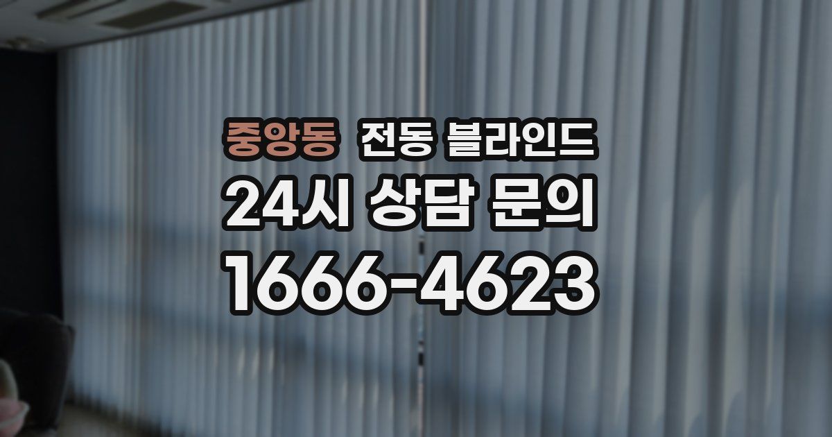 중앙동 전동 블라인드