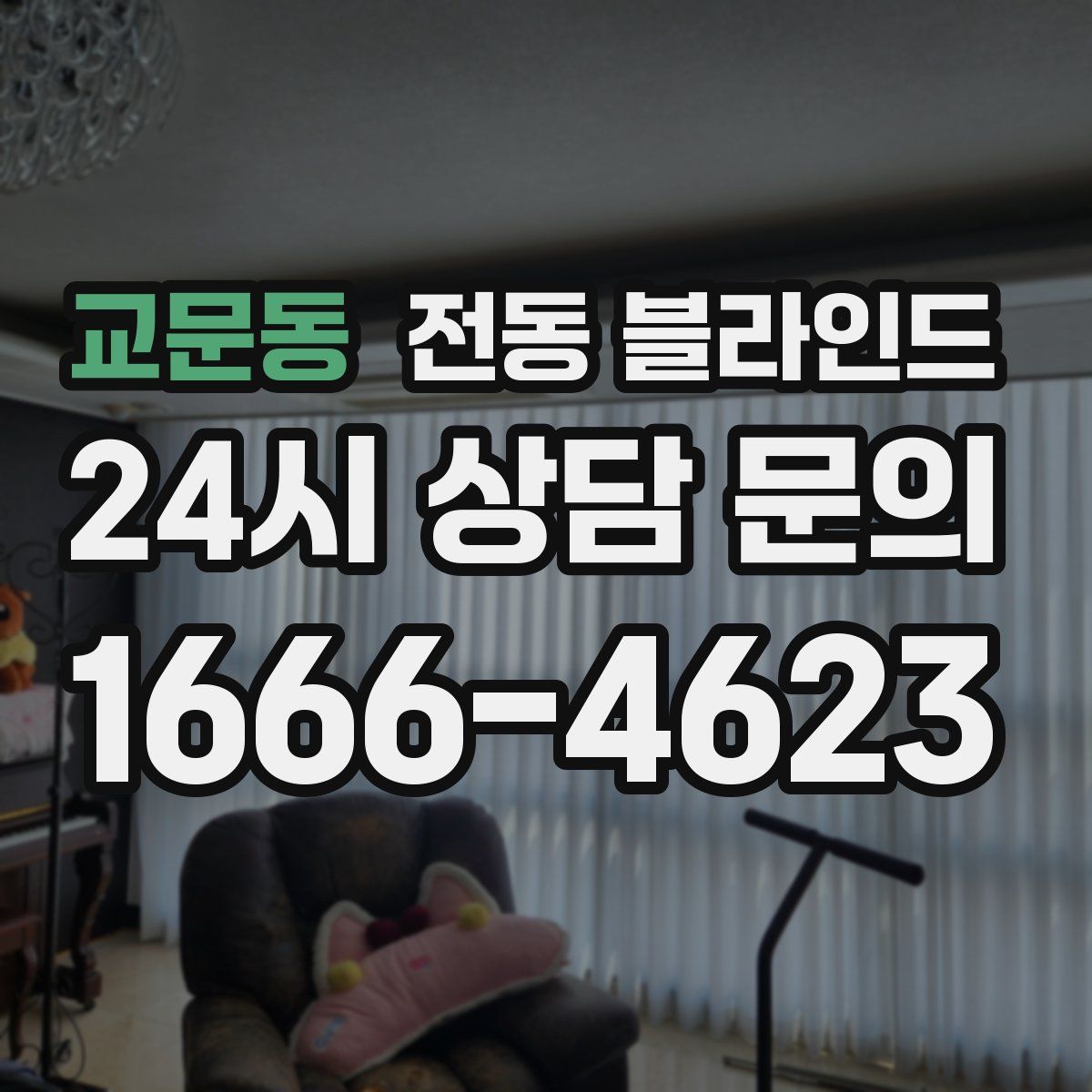 교문동 전동 블라인드
