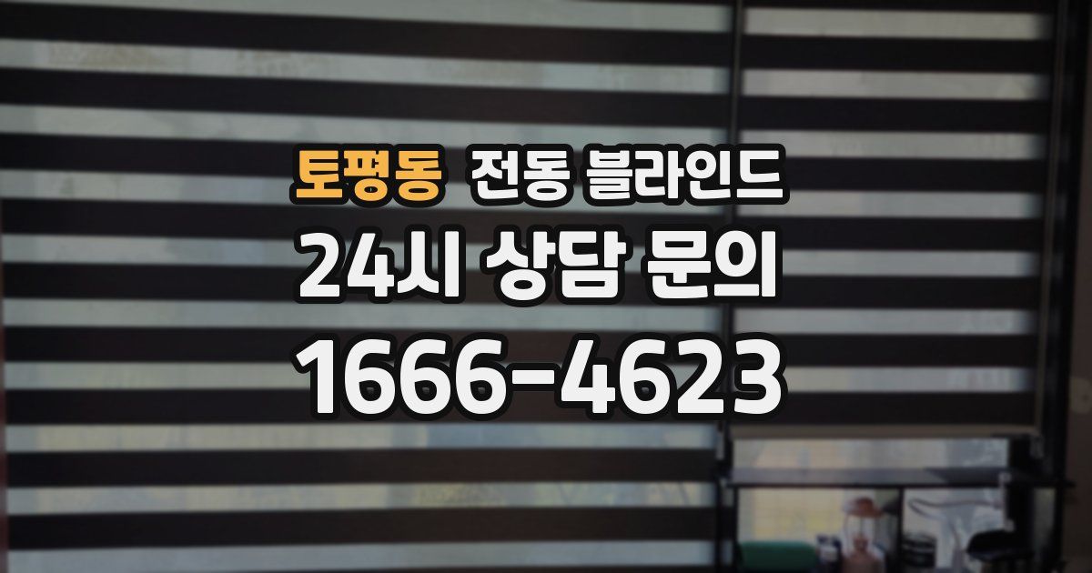 토평동 전동 블라인드