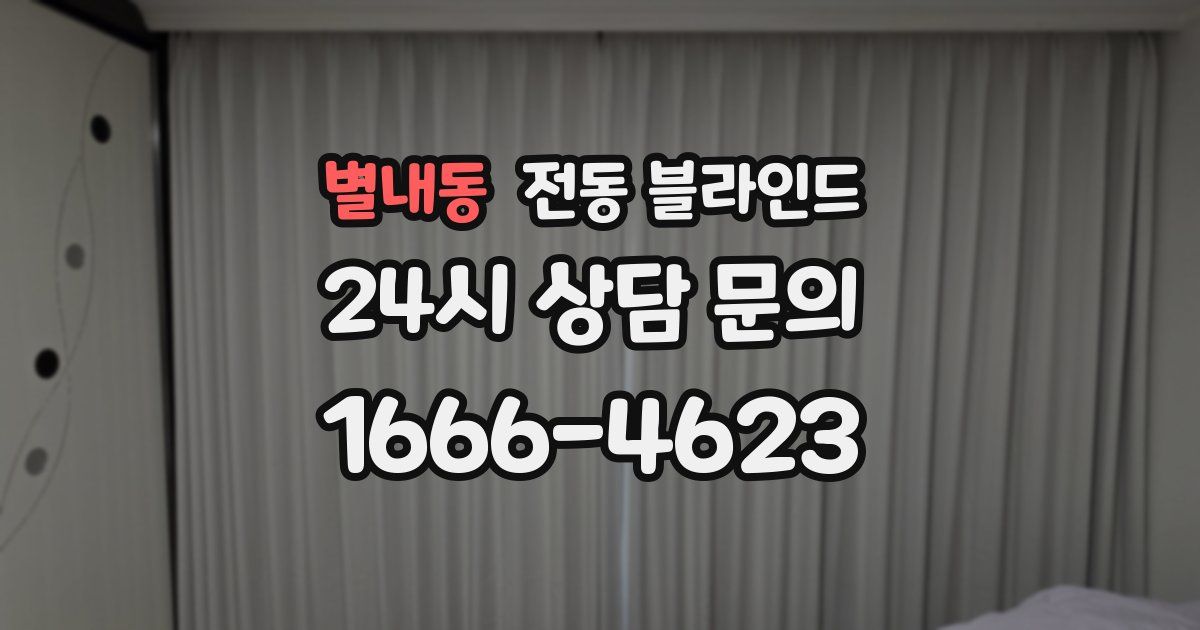 별내동 전동 블라인드