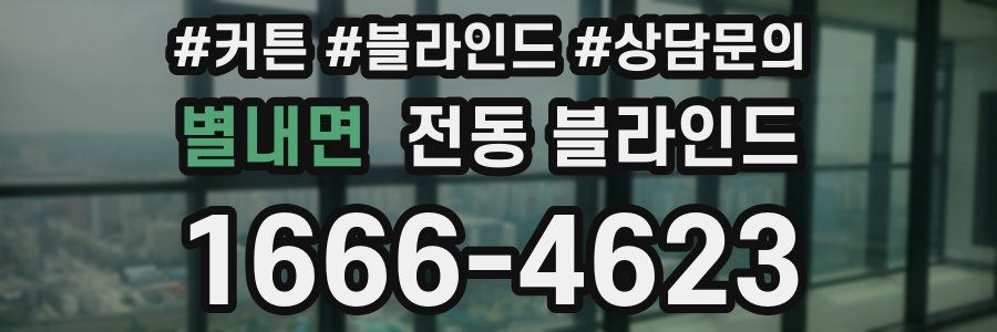별내면 전동 블라인드