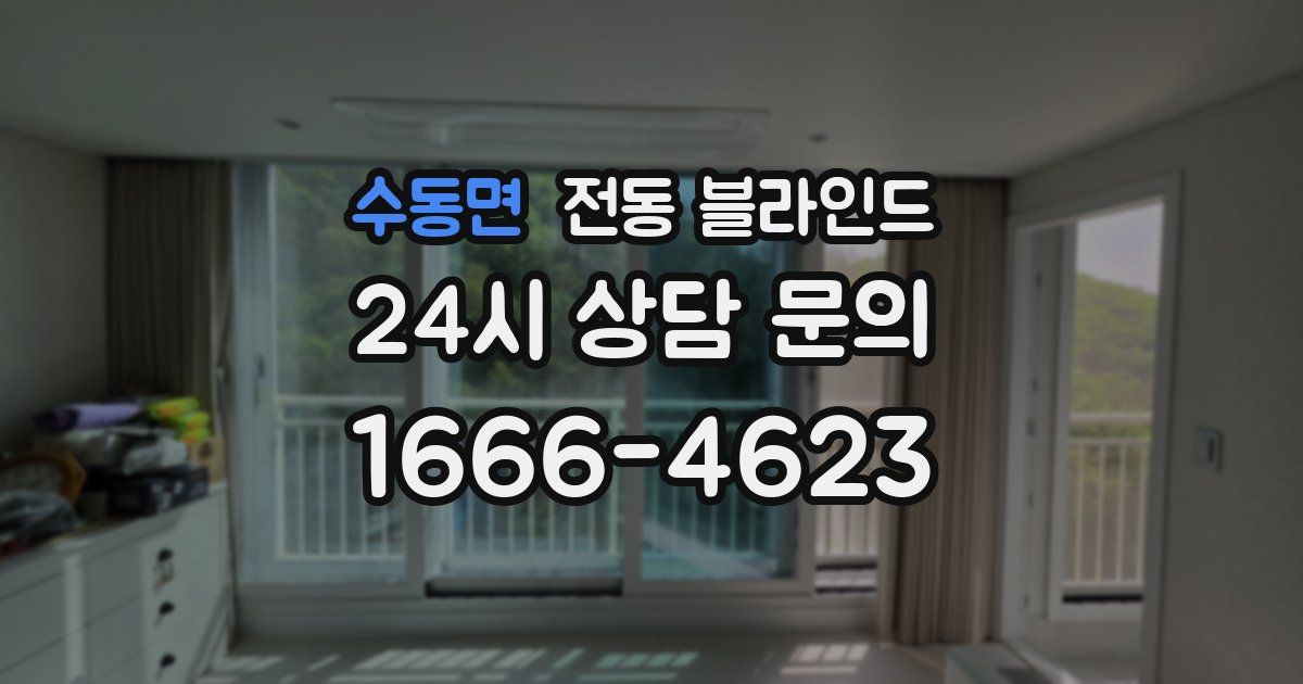 수동면 전동 블라인드