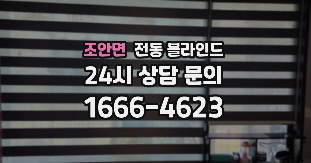 조안면 전동 블라인드