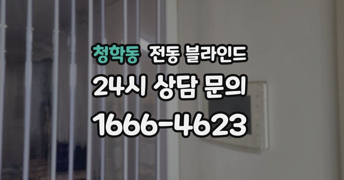 청학동 전동 블라인드