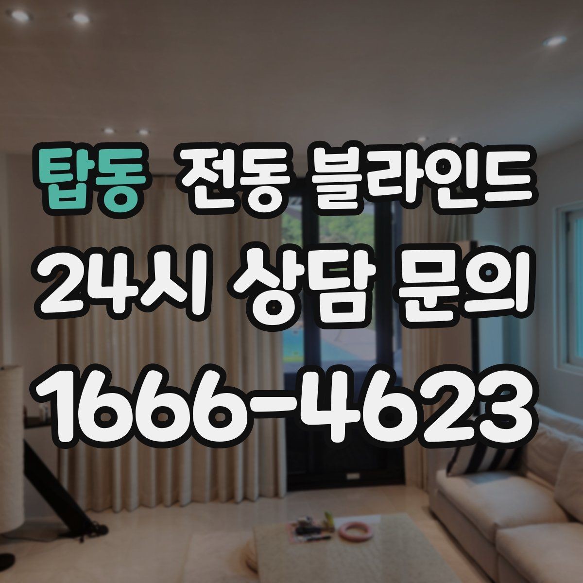 탑동 전동 블라인드 원단과 차광 성능 비교