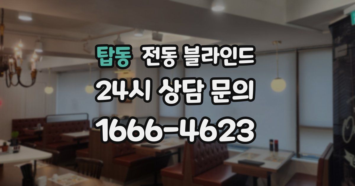 탑동 전동 블라인드