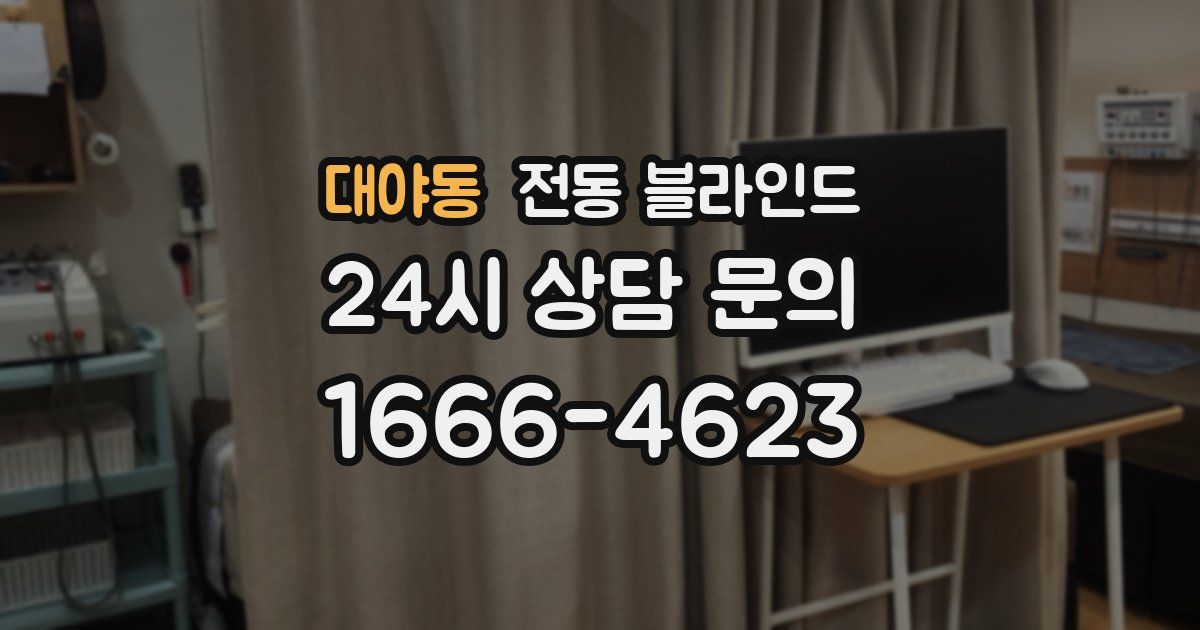 대야동 전동 블라인드